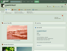 Tablet Screenshot of learntotrust.deviantart.com