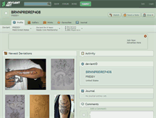 Tablet Screenshot of brwnpridrep408.deviantart.com