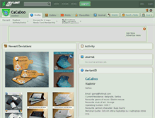 Tablet Screenshot of cacadoo.deviantart.com