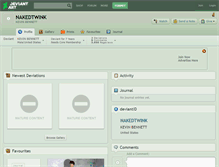 Tablet Screenshot of nakedtwink.deviantart.com