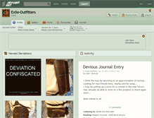 Tablet Screenshot of exile-outfitters.deviantart.com