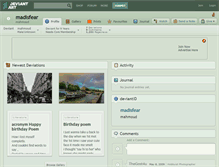 Tablet Screenshot of madisfear.deviantart.com