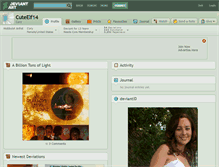 Tablet Screenshot of cuteelf14.deviantart.com