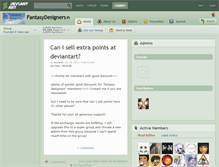 Tablet Screenshot of fantasydesigners.deviantart.com