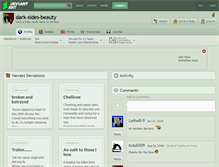 Tablet Screenshot of dark-sides-beauty.deviantart.com
