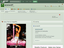 Tablet Screenshot of jamaicanart.deviantart.com