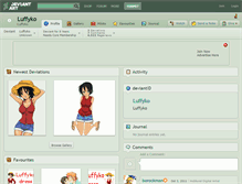 Tablet Screenshot of luffyko.deviantart.com