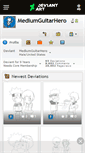 Mobile Screenshot of mediumguitarhero.deviantart.com