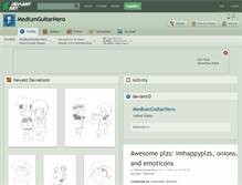 Tablet Screenshot of mediumguitarhero.deviantart.com