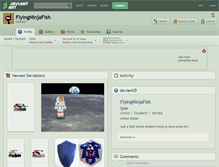 Tablet Screenshot of flyingninjafish.deviantart.com