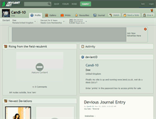 Tablet Screenshot of candi-10.deviantart.com