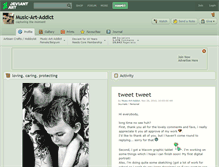 Tablet Screenshot of music-art-addict.deviantart.com