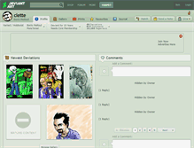 Tablet Screenshot of clette.deviantart.com