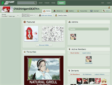 Tablet Screenshot of ovashinigamideath.deviantart.com