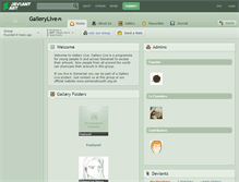 Tablet Screenshot of gallerylive.deviantart.com