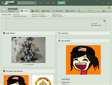 Tablet Screenshot of mzwhat.deviantart.com