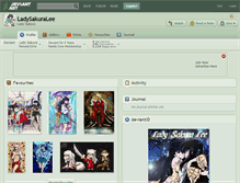 Tablet Screenshot of ladysakuralee.deviantart.com