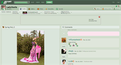 Desktop Screenshot of ladygiselle.deviantart.com