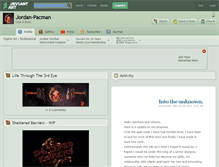 Tablet Screenshot of jordan-pacman.deviantart.com