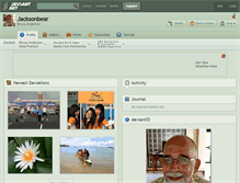 Tablet Screenshot of jacksonbear.deviantart.com