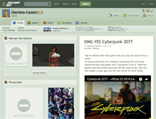 Tablet Screenshot of giantess-cassie.deviantart.com