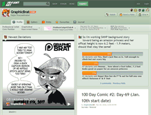 Tablet Screenshot of graphicbrat.deviantart.com