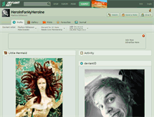 Tablet Screenshot of heroinformyheroine.deviantart.com