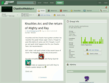 Tablet Screenshot of chaotixofmobius.deviantart.com