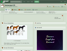 Tablet Screenshot of horsecrazy125.deviantart.com