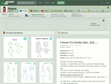Tablet Screenshot of fistania.deviantart.com