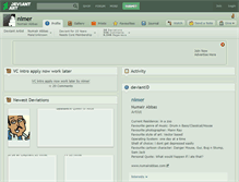 Tablet Screenshot of nimer.deviantart.com