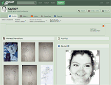 Tablet Screenshot of kaylie07.deviantart.com