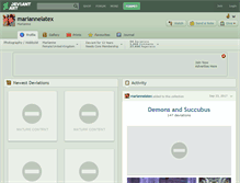 Tablet Screenshot of mariannelatex.deviantart.com
