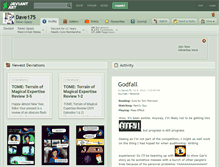 Tablet Screenshot of dave175.deviantart.com