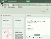 Tablet Screenshot of dalse.deviantart.com