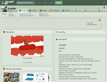 Tablet Screenshot of mustak.deviantart.com