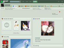 Tablet Screenshot of nommer.deviantart.com