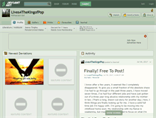 Tablet Screenshot of lives4thekingofpop.deviantart.com