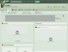 Tablet Screenshot of myrkky.deviantart.com