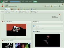 Tablet Screenshot of mkio.deviantart.com