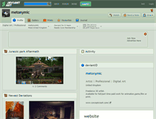 Tablet Screenshot of metonymic.deviantart.com