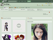 Tablet Screenshot of mewringo.deviantart.com