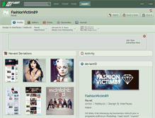 Tablet Screenshot of fashionvictim89.deviantart.com