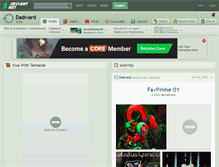 Tablet Screenshot of dadward.deviantart.com