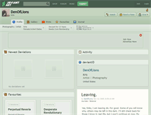 Tablet Screenshot of denoflions.deviantart.com