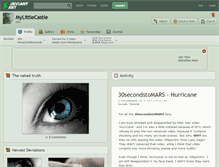Tablet Screenshot of mylittlecastle.deviantart.com