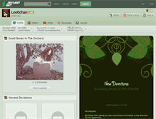Tablet Screenshot of leotichan.deviantart.com