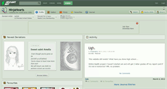 Desktop Screenshot of ninjahearts.deviantart.com
