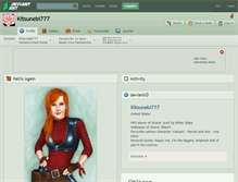 Tablet Screenshot of kitsunebi777.deviantart.com