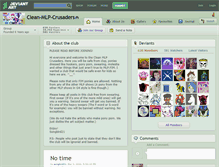 Tablet Screenshot of clean-mlp-crusaders.deviantart.com